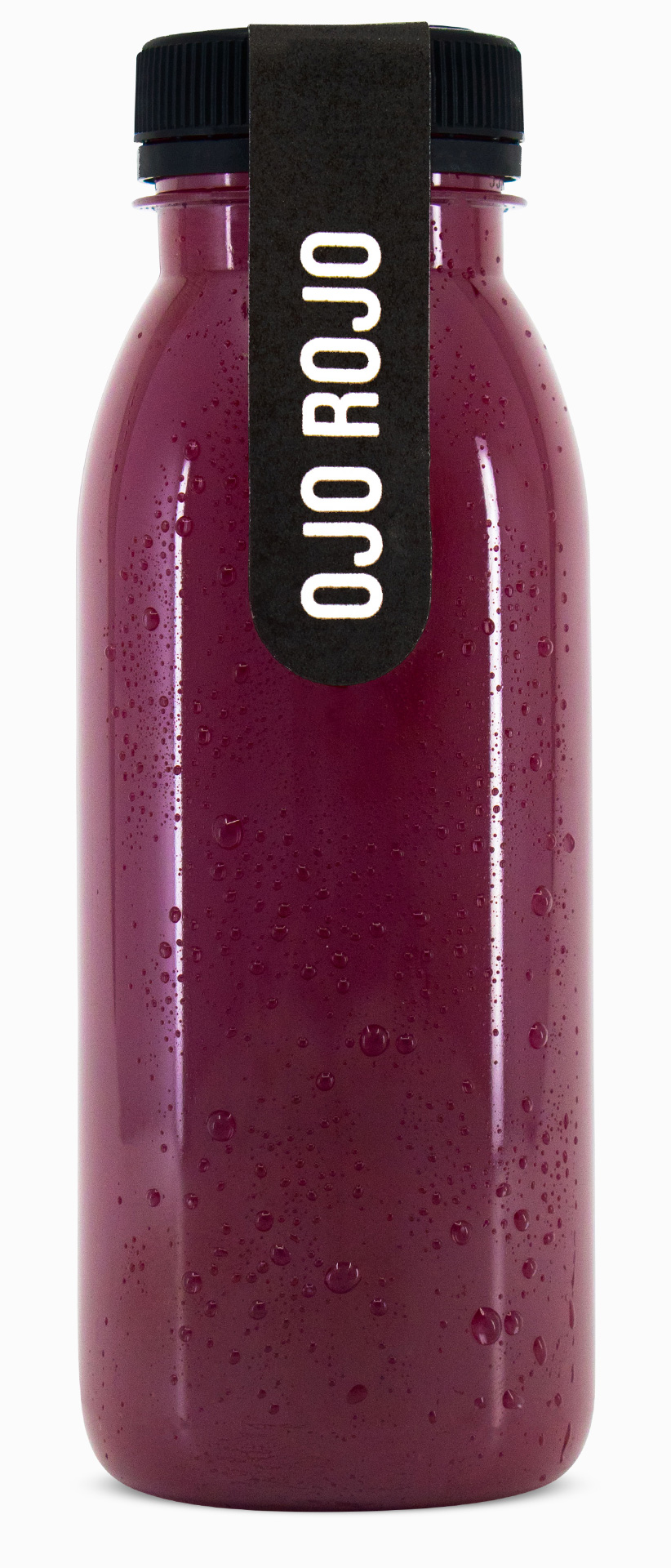 Ojo Rojo – Bio-Smoothie aus Randen, Orange, Apfel in 270ml Glasflasche.